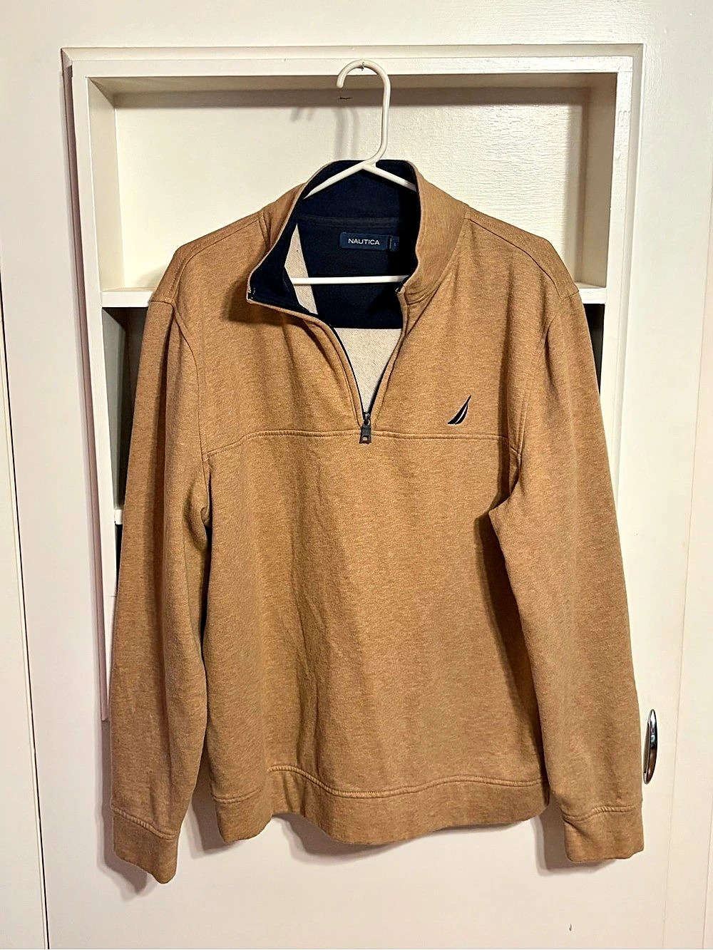 Nautica 1/4 Zip Pullover Sweater Mens Large